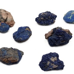 Small raw azurite