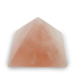 Pink quartz pyramid