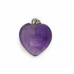 Amethyst heart pendant