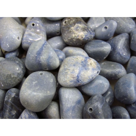 Blue Aventurine tumbled with hole