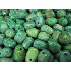 Amazonite tumbled with hole