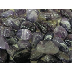 Amethyst tumbled with hole