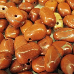 Red Jasper tumbled with hole