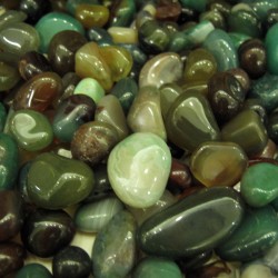 Green Agate tumbled