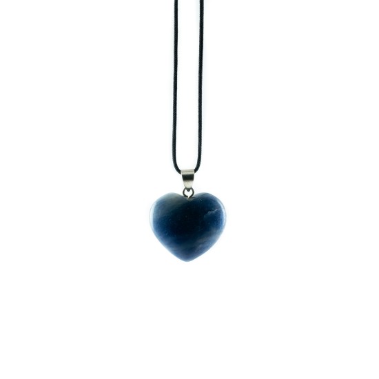 Sapphire heart pendant