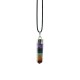 Chakra stones pointy pendant