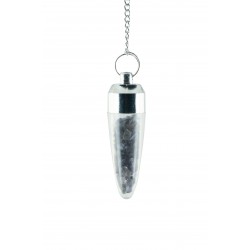 Pendulum with specks of iolite inside 