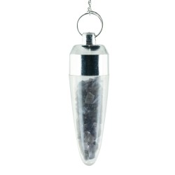 Pendulum with specks of iolite inside 