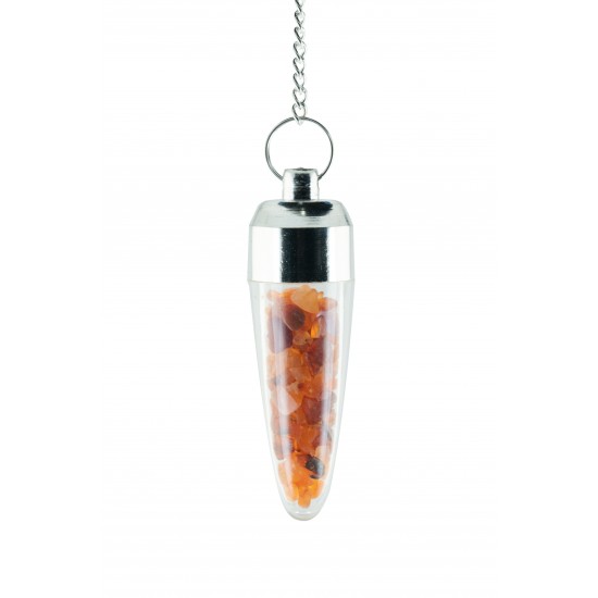 Pendulum with specks of carnelian inside 