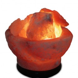 Bowl shape salt lamp