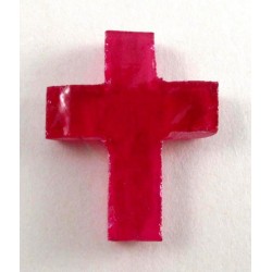 Ruby (Synthetic) cross shape