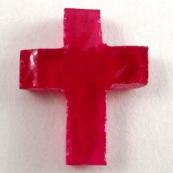 Ruby (Synthetic) cross shape