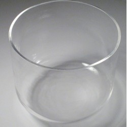 Clear singing bowl