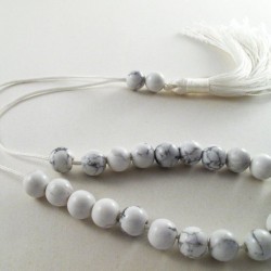 Howlite greek kompoloi (worry beads)