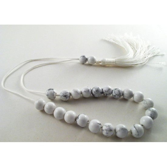 Howlite greek kompoloi (worry beads)