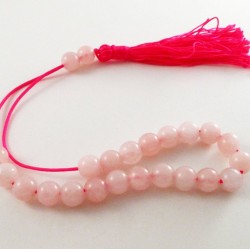Rose quartz greek kompoloi (worry beads)