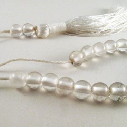 Quartz greek kompoloi (worry beads)