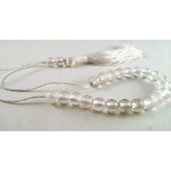 Quartz greek kompoloi (worry beads)