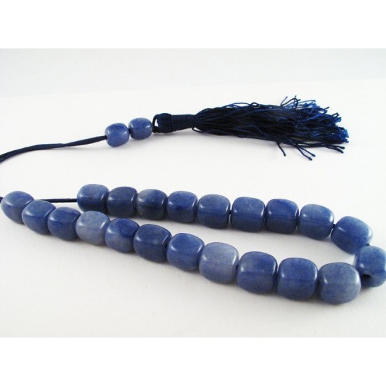 Blue aventurine greek kompoloi (worry beads)