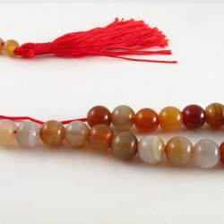 Carnelian greek kompoloi (worry beads)