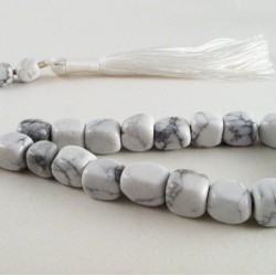 Howlite greek kompoloi (worry beads)