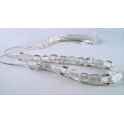 Quartz greek kompoloi (worry beads)