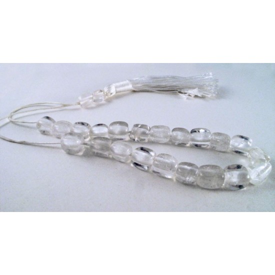 Quartz greek kompoloi (worry beads)