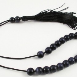 Blue goldstone greek kompoloi (worry beads)