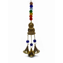Chime with Buddha and three bells