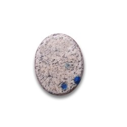 Tumbled aragonite-azurite-granite stone