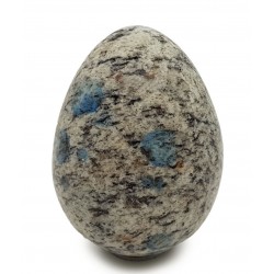Amazonite, granite, azurite egg