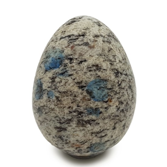 Amazonite, granite, azurite egg