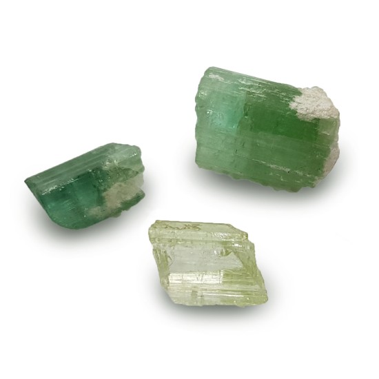 Green tourmaline raw