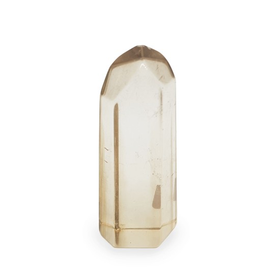 Crystal quartz polished, upright