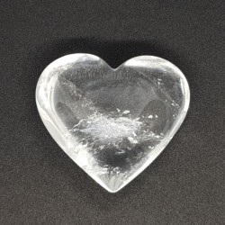 Heart shaped polished quartz
