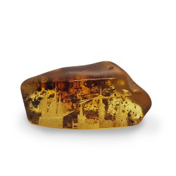 Amber with sculpted landscape inside
