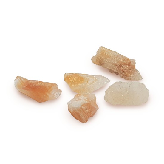 Orange raw calcite