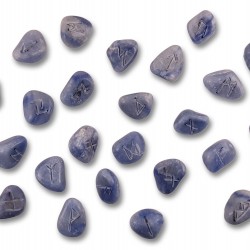 Runes on blue aventurine 