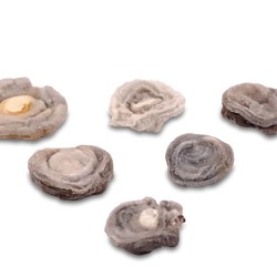 Agate flower irregular wrought, small size