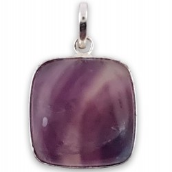 Purple fluorite pendant