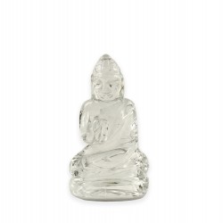 Buddha crystal statue, made of quartz