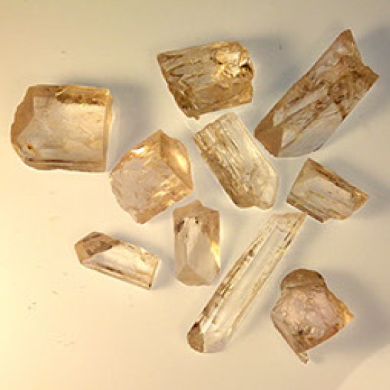 Brown damburite, raw