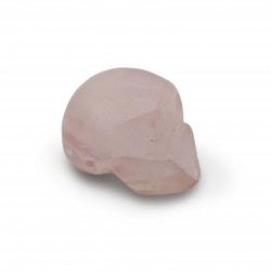 Small pink quartz skull