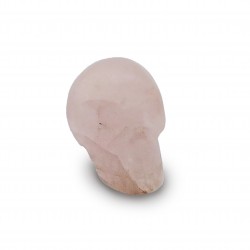 Small pink quartz skull