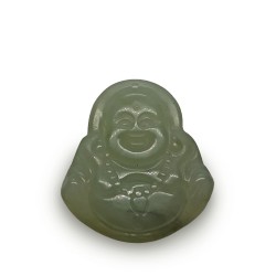 Pierced jade with sculpted buddha figure