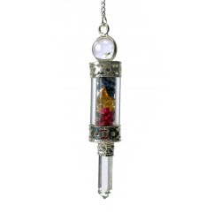 BALANCE PENDULUM WITH ROSE TOURMALINE-CITRINE-IOLITE