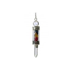 BALANCE PENDULUM WITH ROSE TOURMALINE-CITRINE-IOLITE