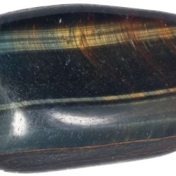 Hawk's eye polished stone
