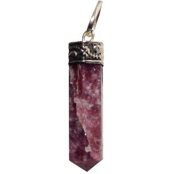 Lepidolite pendant (pointy)
